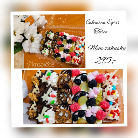  Novinka – vánoční mini dezerty v krabičce 400 g za 295,-
